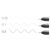 Copic Multiliner finelinerset zwart (0,05 - 0,3 mm) 3 stuks 22075631 311016 - 3