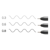 Copic Multiliner finelinerset zwart (0,3 - 0,8 mm) 3 stuks 22075630 311017 - 3