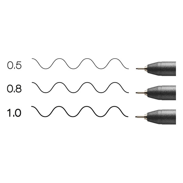 Copic Multiliner finelinerset zwart (0,5 - 1 mm) 3 stuks 22075632 311018 - 3