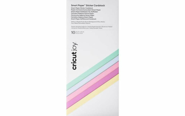 Cricut Joy Smart sticker cardstock pastel 33 x 14 cm (10 stuks) 257022 - 1