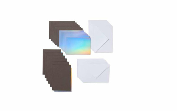 Cricut Joy insteekkaarten grijs/zilver/holografisch 12,4 x 8,9 cm (15 stuks) 257017 - 2
