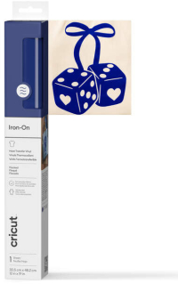 Cricut transferfolie blauw viltstructuur 211641