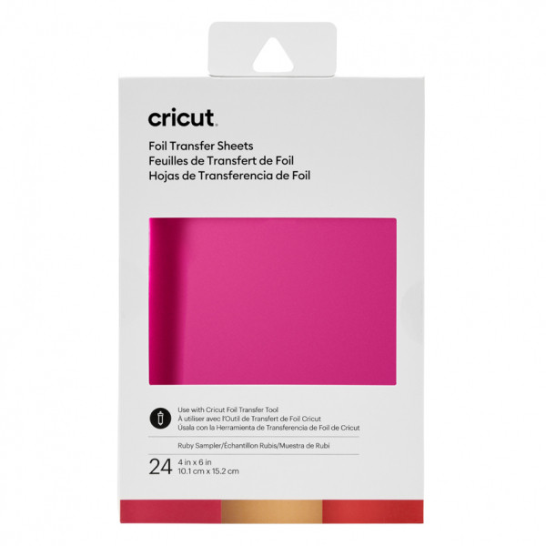 Cricut transferfolie robijn  15 x 10 cm (24 stuks) 904298 257005 - 1