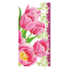 Crystal Art diamond painting kaart Pink Tulips 11 x 22 cm