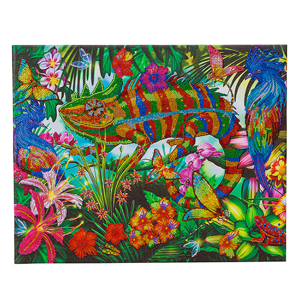 Crystal Art diamond painting kit Chameleon Jungle 40 x 50 cm CAK-A160L 400964 - 1