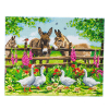 Crystal Art diamond painting kit Farmyard Family 40 x 50 cm 400967 - 1