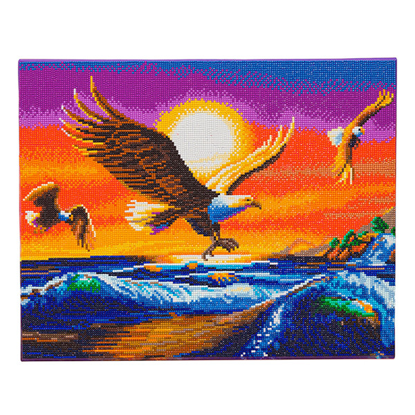 Crystal Art diamond painting kit Sunset Eagles 40 x 50 cm CAK-A155L 400959 - 1