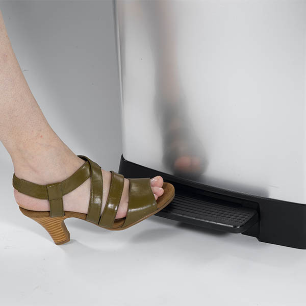 Curver Decobin vuilnisbak rechthoekig (50 liter, zilver metallic) 243885 - 4