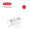 Curver Handy+ transparante opbergbox 6 liter 243874 - 2