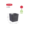 Curver Jute opbergmand Cube donkergrijs 17 liter 243861 - 2
