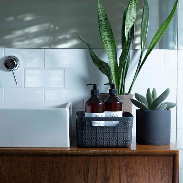 Curver Jute opbergmand L donkergrijs 20 liter 243860 - 3