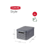 Curver Style opbergmand S + deksel antraciet 6 liter 243862 - 2