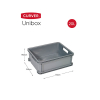 Curver Unibox classic M zilver 20 liter 243881 - 2