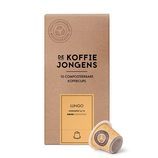 De Koffiejongens Lungo koffiecups (10 stuks) 427500 - 1