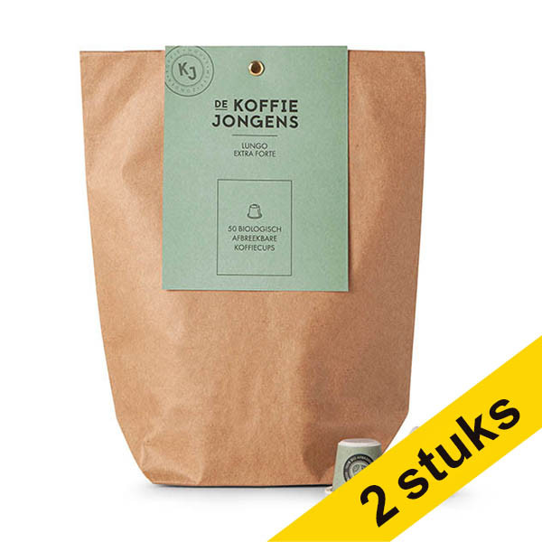 Aanbieding: 2x De Koffiejongens Lungo Extra Forte koffiecups (50 stuks) 427511 - 1
