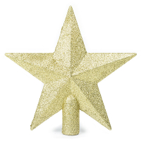 Kerstboom piek ster goud