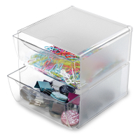 Deflecto Classic Cube organizer met 2 lades 350101 423353