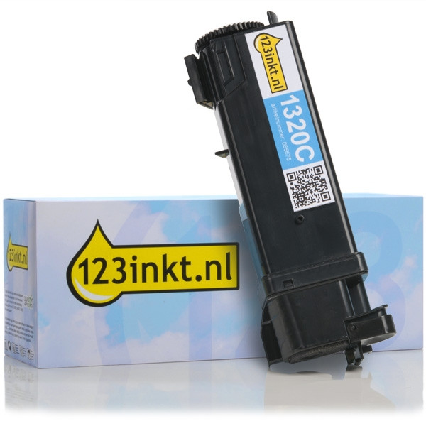 Dell 593-10259 (KU051) toner cyaan hoge capaciteit (123inkt huismerk) 593-10259C 085675 - 1