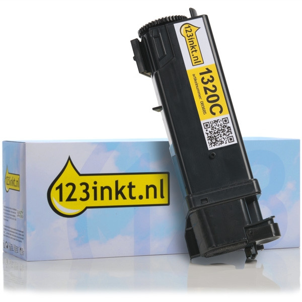 Dell 593-10260 (PN124) toner geel hoge capaciteit (123inkt huismerk) 593-10260C 085685 - 1