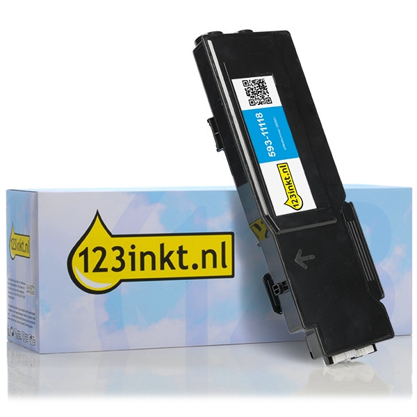 Dell 593-11118 (84JJX) toner cyaan hoge capaciteit (123inkt huismerk) 593-11118C 085951 - 1