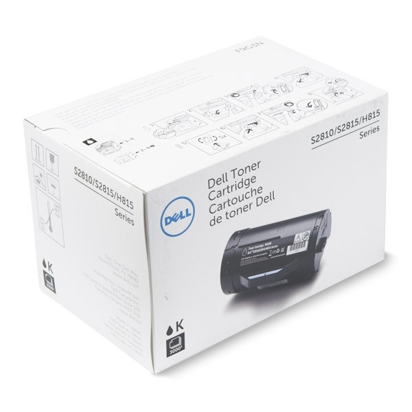 Dell 593-BBMM (KNRMF) toner zwart (origineel) 593-BBMM 086138 - 1