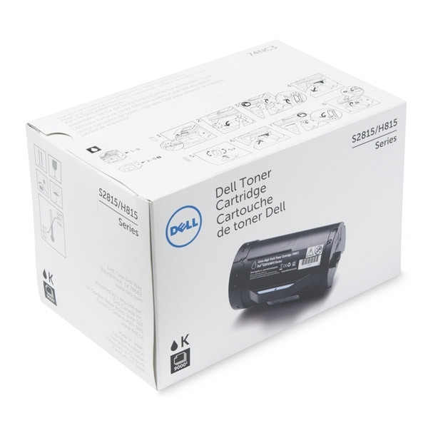 Dell 593-BBRU (J9Y0C) toner zwart extra hoge capaciteit (origineel) 593-BBRU 086142 - 1