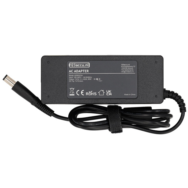 Dell adapter (19,5V, 4,62A, 90W, 123accu huismerk) ADR00234 - 2