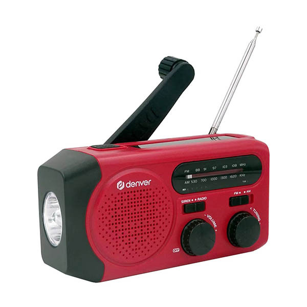 Denver SCR 2010 AM/FM noodradio met zonnepaneel (incl. zaklamp) 1000892808 K105005180 - 1
