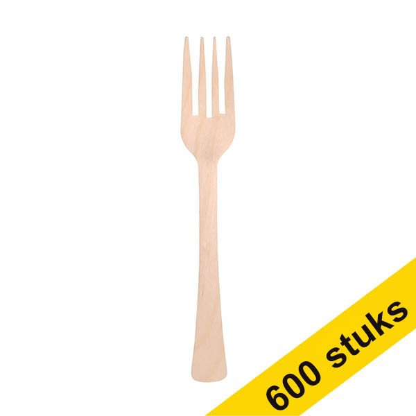 Aanbieding: 3x Depa vork hout (200 stuks) 423527 - 1
