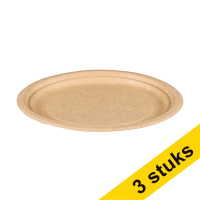 Aanbieding: 3x Depa wegwerpbord kraft 18 cm (100 stuks) 423537