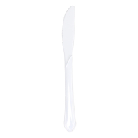 Depa herbruikbaar mes wit (50 stuks)