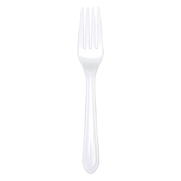 Depa herbruikbare vork wit (50 stuks) 600074 402720 - 1