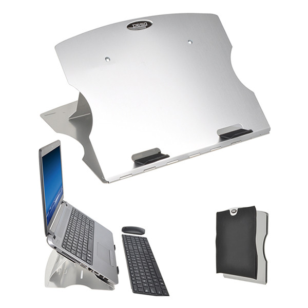 Desq inklapbare laptopstandaard aluminium 1506 400736 - 6
