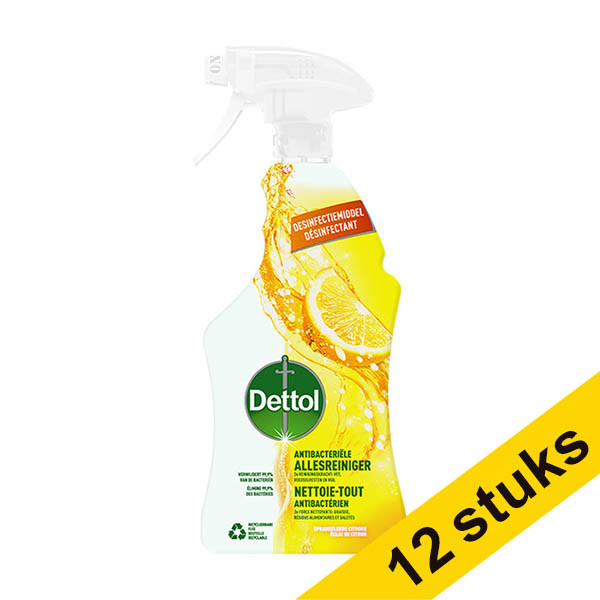 Aanbieding: 12x Dettol Trigger allesreiniger Citrus (750 ml) SDE01128 Aanbieding: 12x Dettol Trigger allesreiniger Citrus (750 ml) SDE01128 - 1
