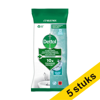 Aanbieding: 5x Dettol desinfecterende schoonmaakdoekjes Ocean (72 stuks)