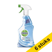 Aanbieding: 6x Dettol allesreiniger Power & Fresh Katoenfris spray (500 ml)