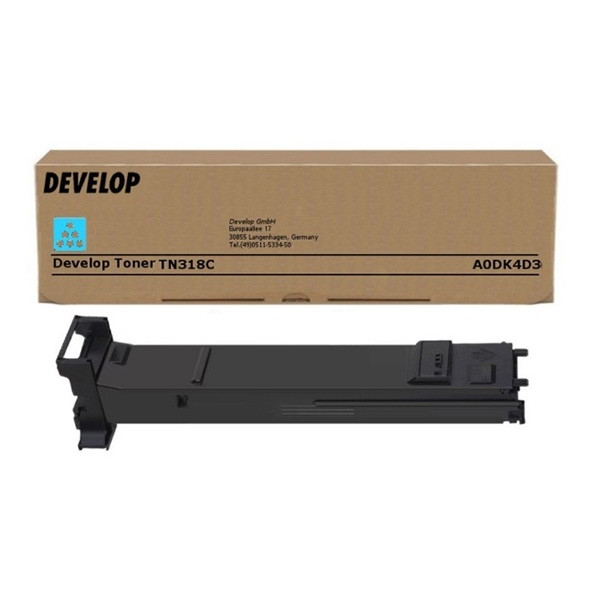 Develop TN-318C (A0DK4D3) toner cyaan (origineel) A0DK4D3 049128 - 1