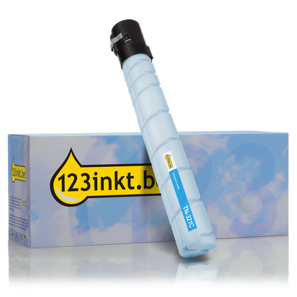 Develop TN-321C (A33K4D0) toner cyaan (123inkt huismerk) A33K4D0C 049085 - 1