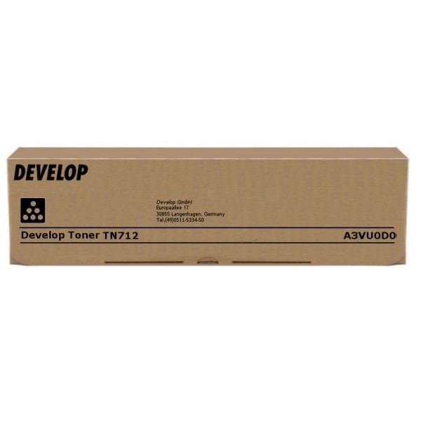 Develop TN-712K (A3VU0D0) toner zwart (origineel) A3VU0D0 049392 - 1