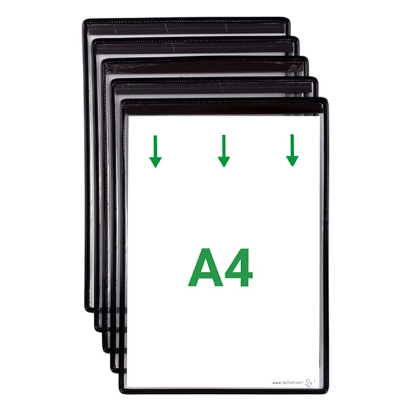 Djois informatiekader A4 magnetisch zwart (5 stuks) 194607 234864 - 1