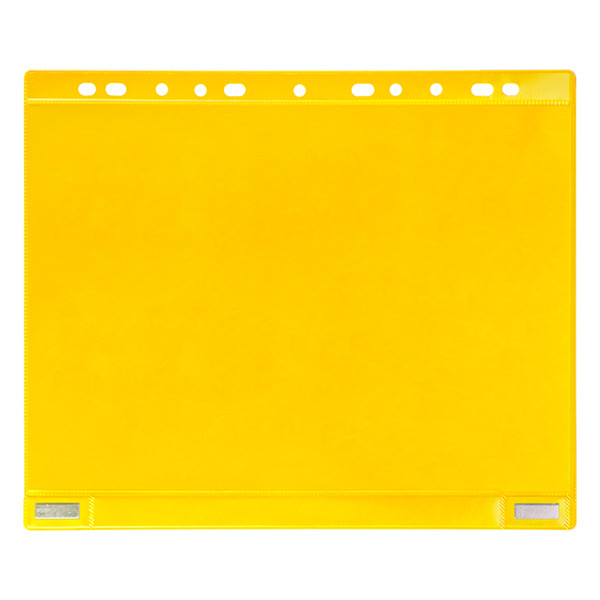 Djois presentatiemap magnetisch A4 11 gaten 200 micron geel (5 stuks) 181124 234872 - 1