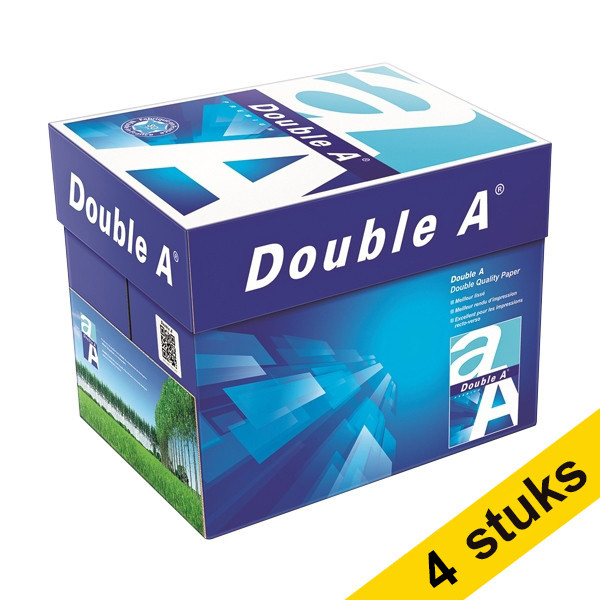 Double A papier A4 4 dozen van 2500 vellen - 80 g/m² 065131 - 1