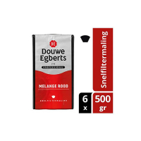 Douwe Egberts Aroma Rood filterkoffie 500 gr (6 stuks) 298129