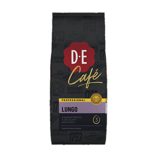 Douwe Egberts Café Lungo koffiebonen 1 kg 422031 - 1