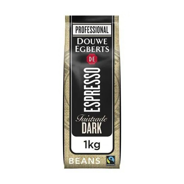 Douwe Egberts Espresso Dark Fair Trade koffiebonen 1 kg 4071433 423918 - 1