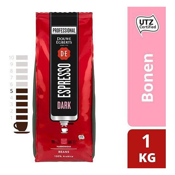 Douwe Egberts Espresso Dark koffiebonen 1 kg 52206 422001 - 2