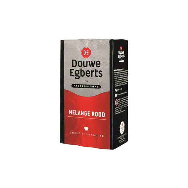 Douwe Egberts Rood snelfiltermaling koffie 500 g 298146 - 1
