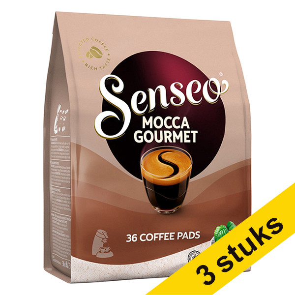 Douwe Egberts Senseo Aanbieding: 3x Senseo Mocca Gourmet (36 pads)  404262 - 1