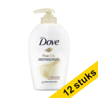 Aanbieding: 12x Dove handzeep silk cream wash 250 ml)