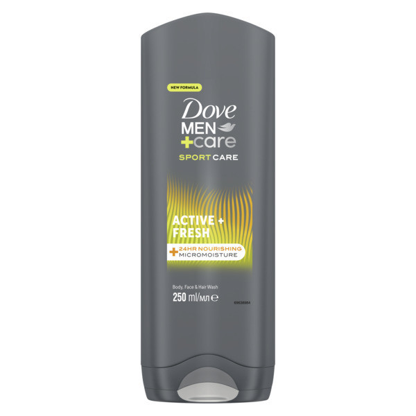 Dove Men+Care Active Fresh douchegel (250 ml) SDO00398 - 1